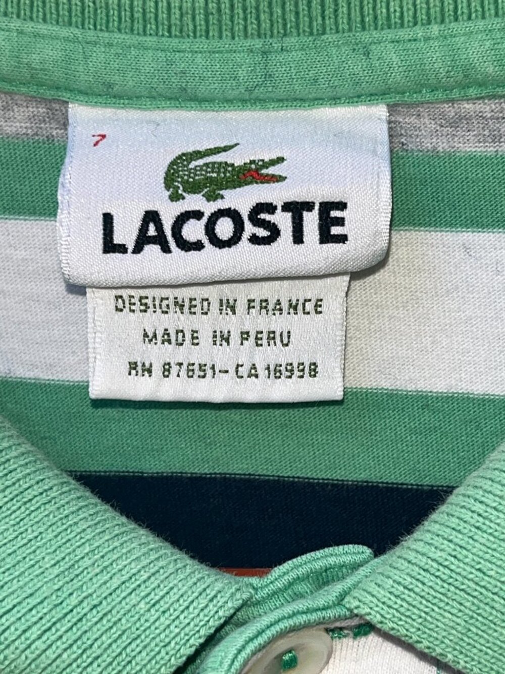 Lacoste Polo Size 7 (Youth Large) 0149 - Picture 3 of 10